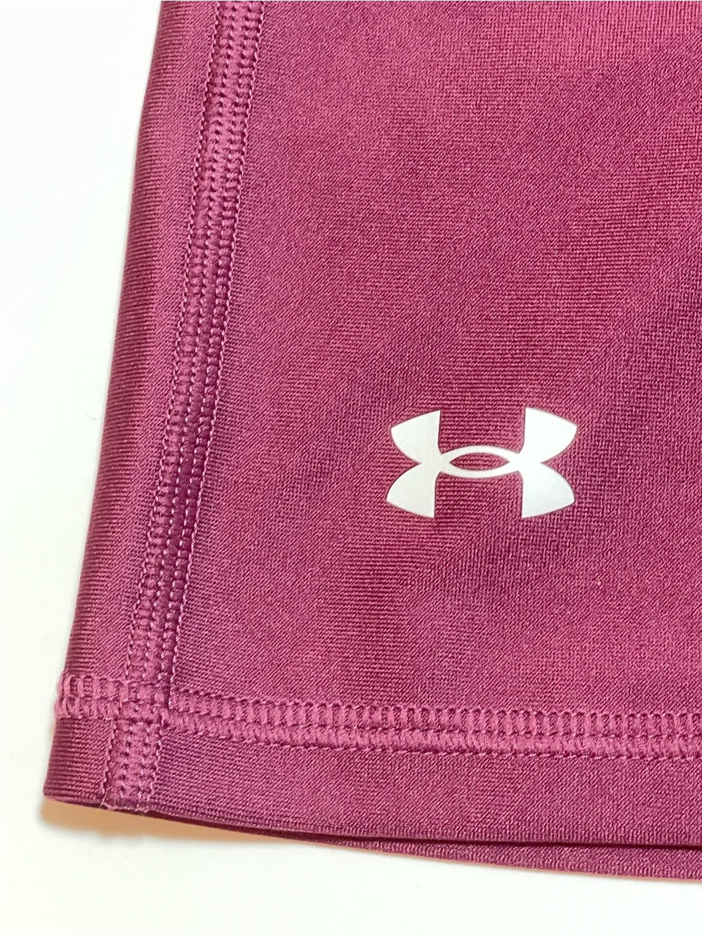 Under Armour Women's High-Waist Bike Shorts - Roseberry excellent condition - Picture 3 of 11